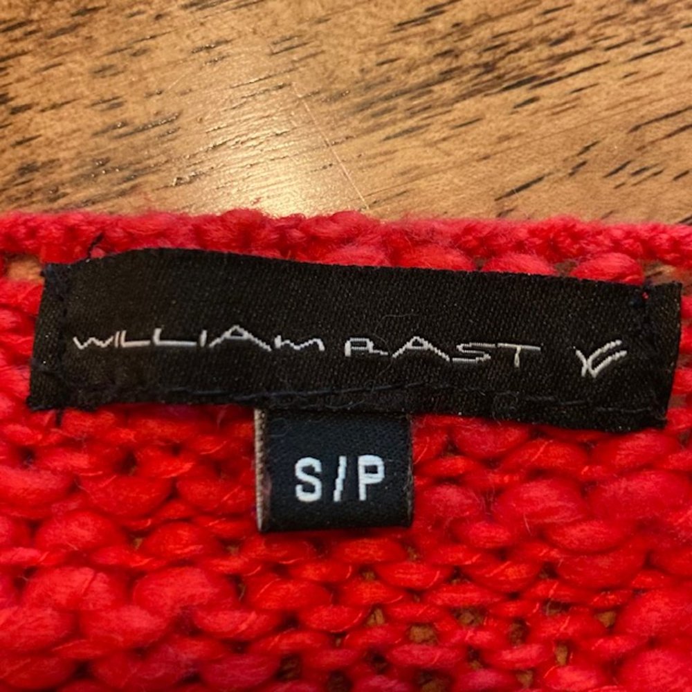 WILLIAM RAST Red Cropped Sweater S - Picture 4 of 7